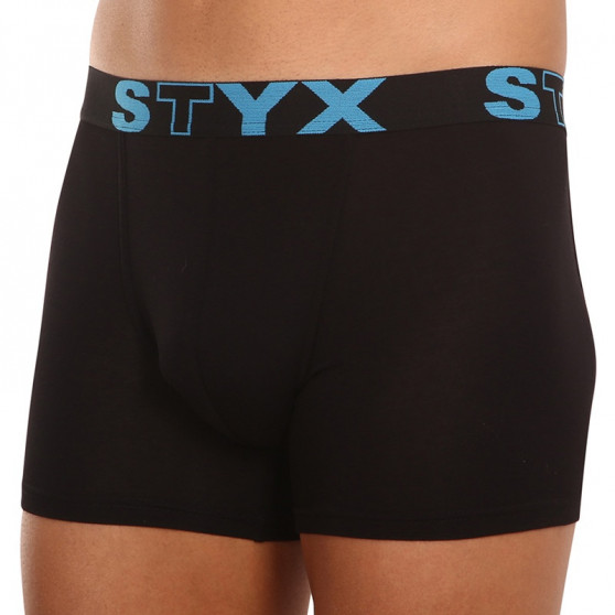 Pánske boxerky Styx long športová guma čierne (U961)