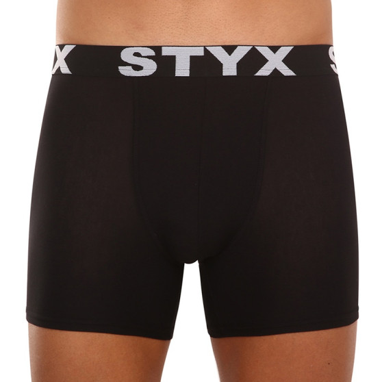 Pánske boxerky Styx long športová guma čierne (U960)