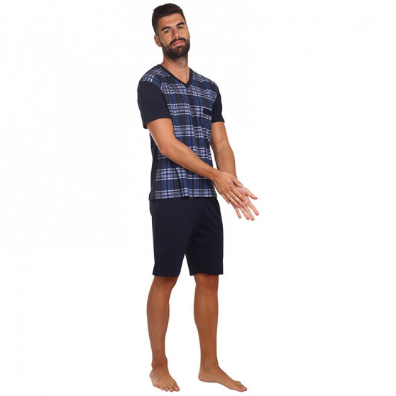 Pánske pyžamo Foltýn nadrozmer modré (FPTN1)