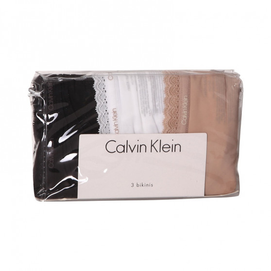 3PACK dámske nohavičky Calvin Klein viacfarebné (QD3804E-FIY)