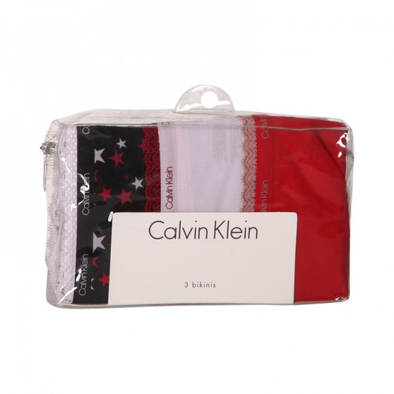 3PACK dámske nohavičky Calvin Klein viacfarebné (QD3804E-W4Z)