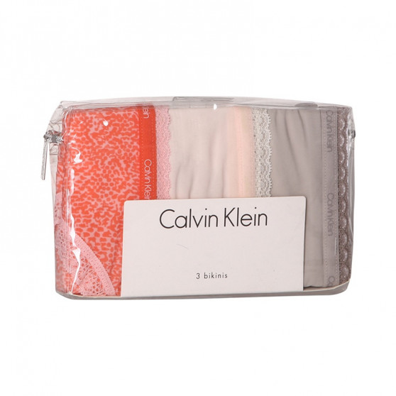 3PACK dámske nohavičky Calvin Klein viacfarebné (QD3804E-13Z)