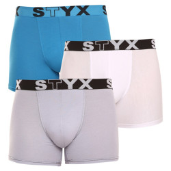 3PACK pánske boxerky Styx long športová guma viacfarebné (U9696167)