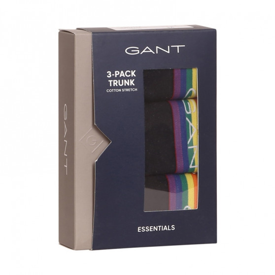3PACK pánske boxerky Gant čierne (902122003-005)