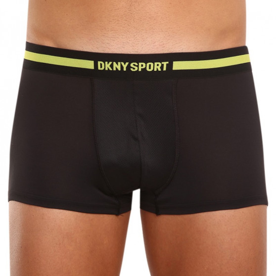 3PACK pánske boxerky DKNY Spring green čierne (U5_6672_DKY_3PKB)
