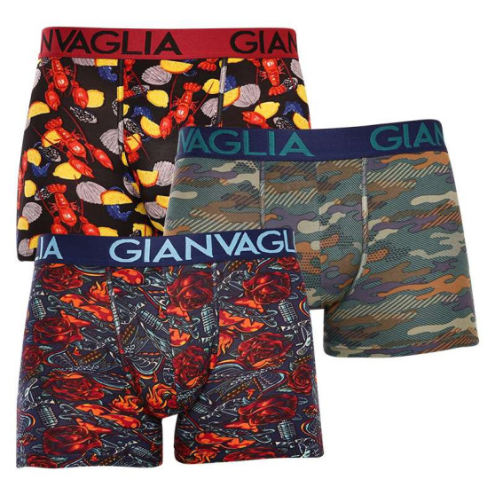 3PACK pánske boxerky Gianvaglia viacfarebné (GVG-5506)