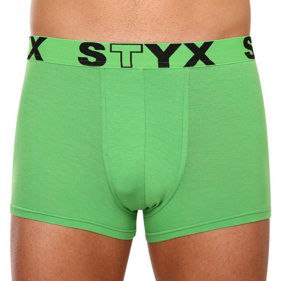 Pánske boxerky Styx športová guma zelené (G1069)