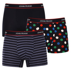 3PACK pánske boxerky John Frank viacfarebné (JF3BNSB03)