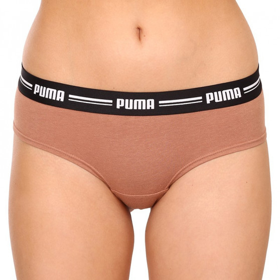 2PACK Dámske brazílske nohavičky Puma hnědé (603043001 013)