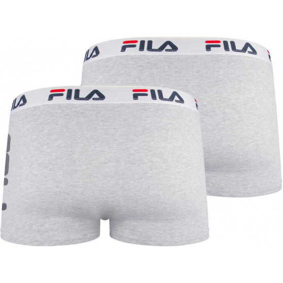 2PACK pánske boxerky Fila sivé (FU5040/2-400)