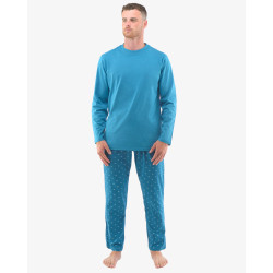 Pánske pyžamo Gino petrolejové (79129)