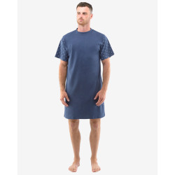 Pánska nočná košeľa Gino modra (79144)