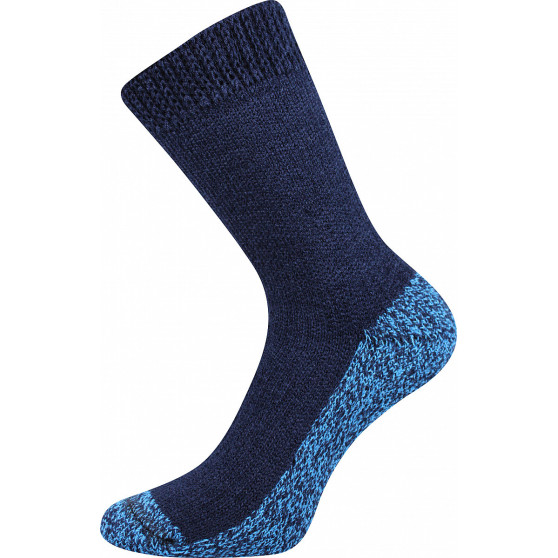 Teplé ponožky Boma tmavomodre (Sleep-blue)