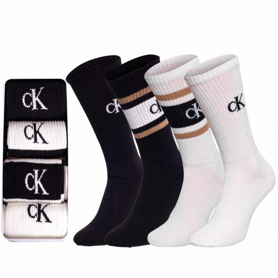 4PACK pánske ponožky Calvin Klein viacfarebné (701219837 001)