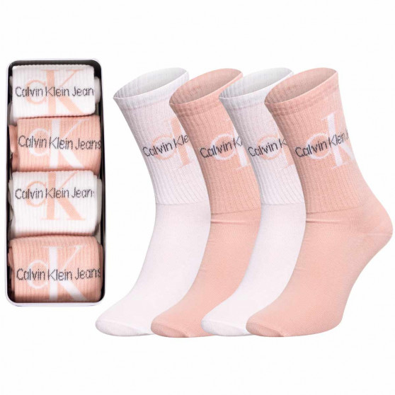 4PACK dámske ponožky Calvin Klein viacfarebné (701219844 002)