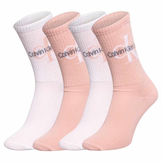 4PACK dámske ponožky Calvin Klein viacfarebné (701219844 002)