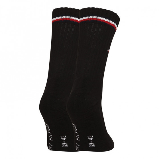 2PACK pánske ponožky Tommy Hilfiger vysoké čierne (100001096 200)