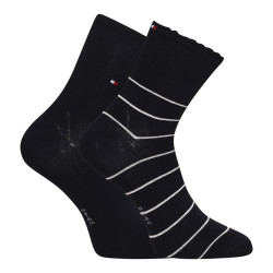 2PACK dámske ponožky Tommy Hilfiger vysoké modre (701220252 001)