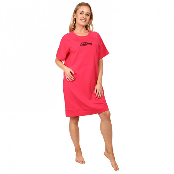 Dámska nočná košeľa Calvin Klein ružová (QS6800E-XI9)