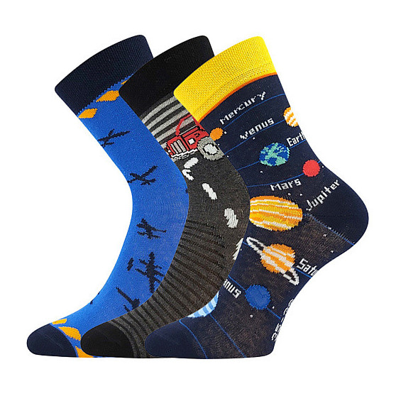 3PACK detské ponožky Boma viacfarebné (057-21-43XII-mix-B)
