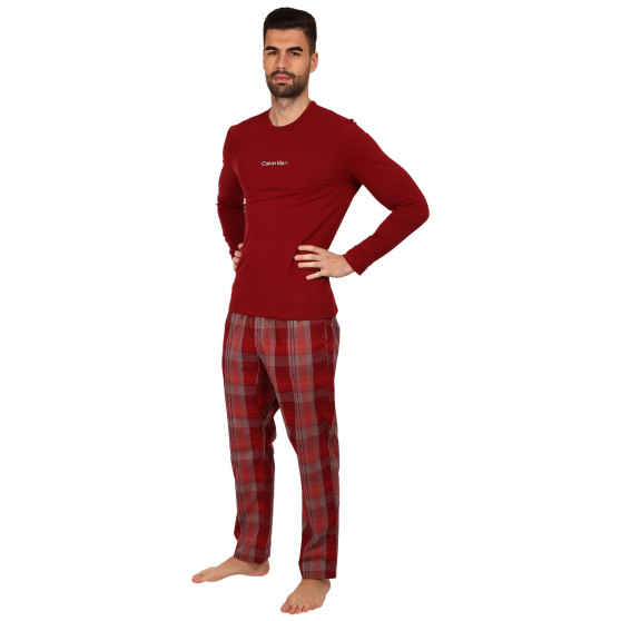 Pánske pyžamo Calvin Klein červené (NM2184E-73v)