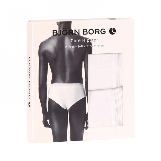 2PACK dámske nohavičky Bjorn Borg biele (10000001-MP002)