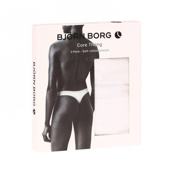 2PACK dámske tangá Bjorn Borg biele (10000162-MP002)