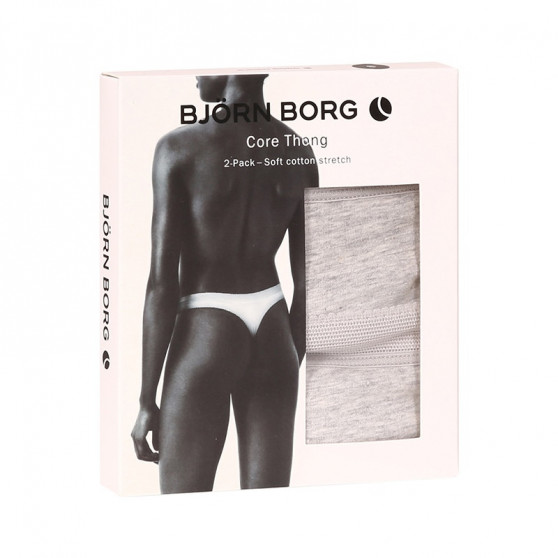2PACK dámske tangá Bjorn Borg sivé (10000162-MP003)