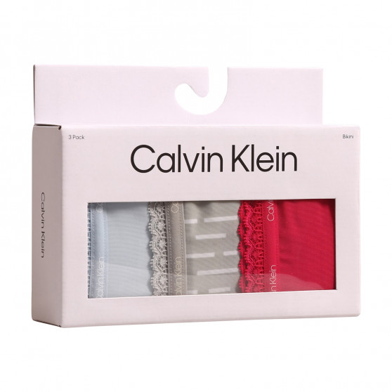 3PACK dámske nohavičky Calvin Klein viacfarebné (QD3804E-6VW)