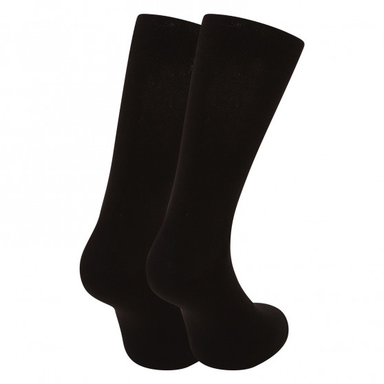 7PACK ponožky Nedeto vysoké bambusové čierne (7NDTP001)