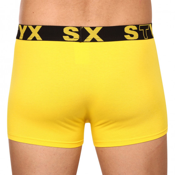 Pánske boxerky Styx športová guma žlté (G1068)