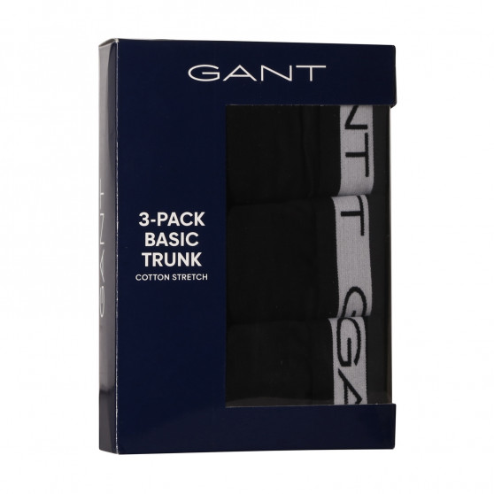 3PACK pánske boxerky Gant čierne (902033153-5)