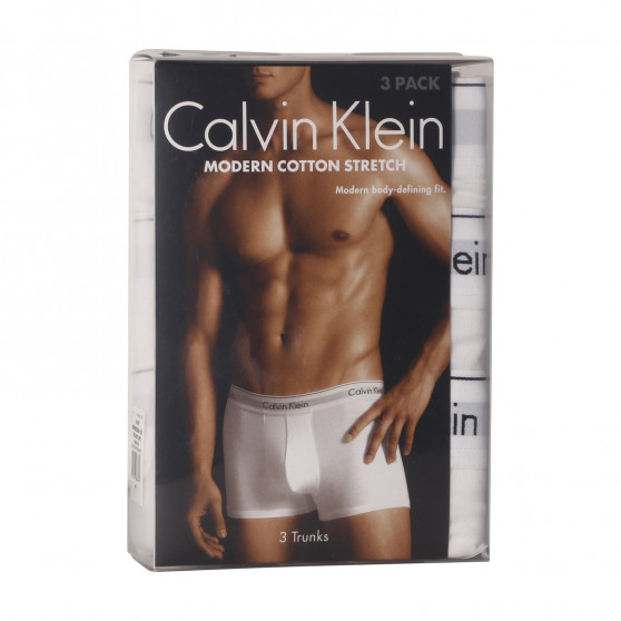 3PACK pánske boxerky Calvin Klein bielé (NB2380A-100)