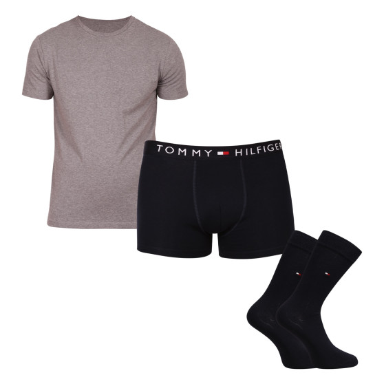 Pánsky set Calvin Klein boxerky, ponožky a tričko v darčekovém balenie (UM0UM02615 0V5)