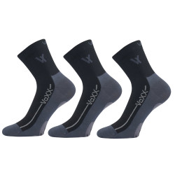 3PACK ponožky VoXX čierné (Barefootan-black)