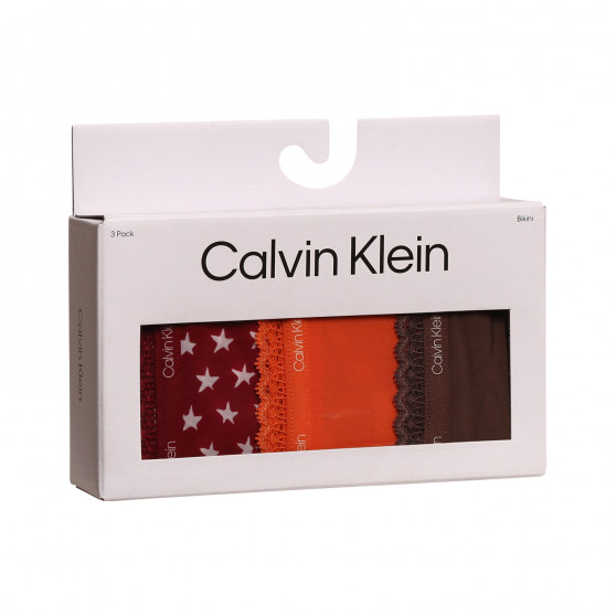 3PACK dámske nohavičky Calvin Klein viacfarebné (QD3804E-65K)