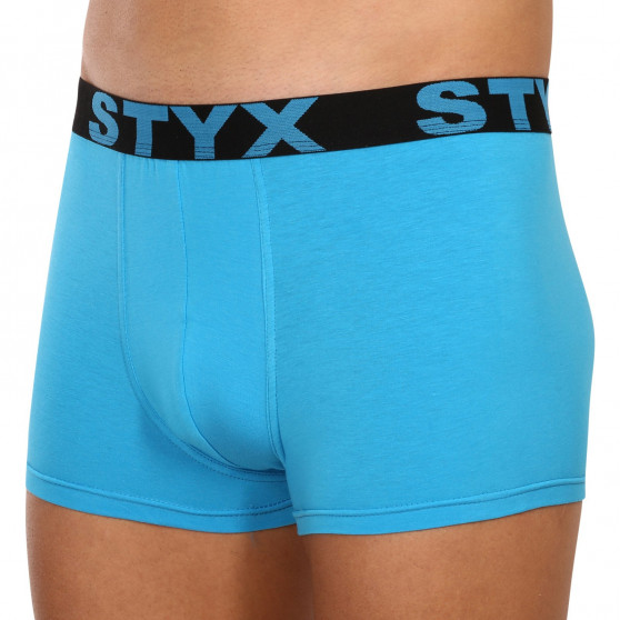 Pánske boxerky Styx športová guma nadrozmer svetlo modré (R1169)