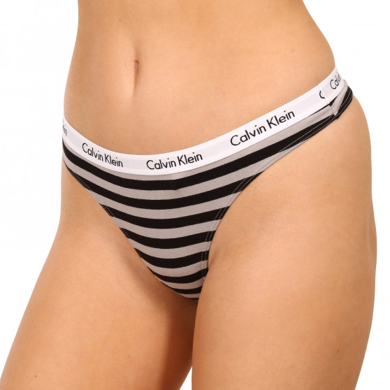 3PACK dámske tangá Calvin Klein nadrozmer viacfarebné (QD3800E-658)