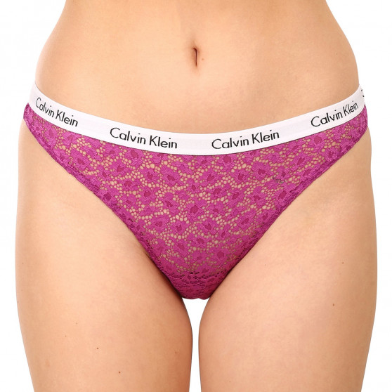 3PACK Dámske nohavičky brazilky Calvin Klein viacfarebné (QD3925E-6VY)