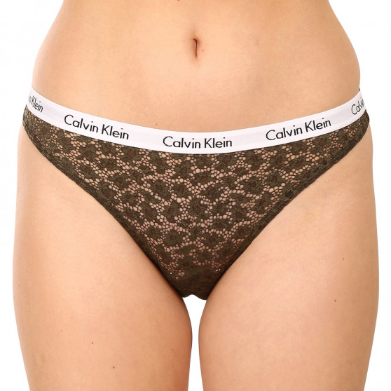 3PACK Dámske nohavičky brazilky Calvin Klein viacfarebné (QD3925E-6VY)