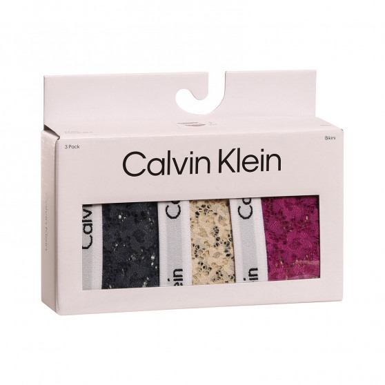 3PACK dámske nohavičky Calvin Klein viacfarebné (QD3926E-6Q2)