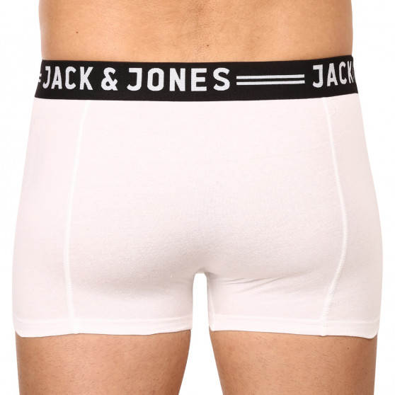 3PACK pánske boxerky Jack and Jones biele (12081832)