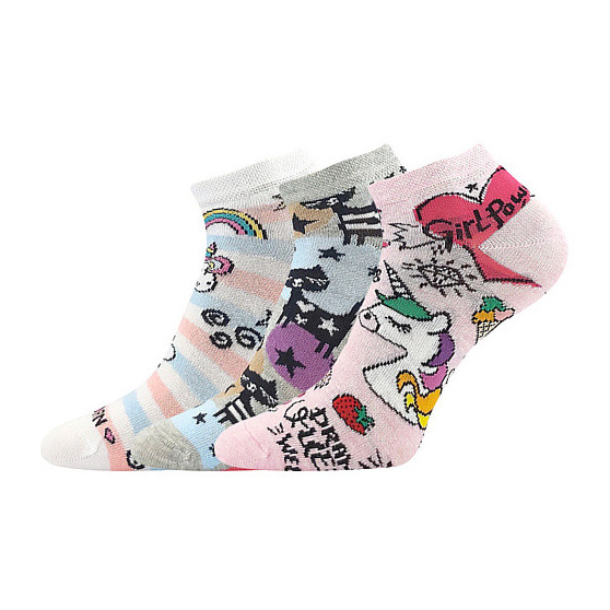 3PACK detské ponožky Lonka viacfarebné (Dedonik - Mix F)