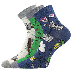 3PACK detské ponožky Lonka viacfarebné (Dedotik - Mix E)