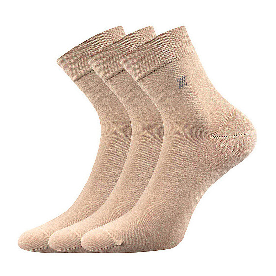 3PACK ponožky Lonka béžové (Dion)