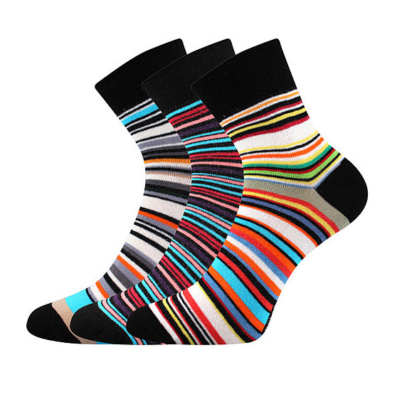3PACK ponožky BOMA vysoké viacfarebné (Jana 53)