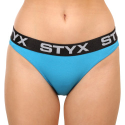 Dámske nohavičky Styx športová guma modré (IK1169)
