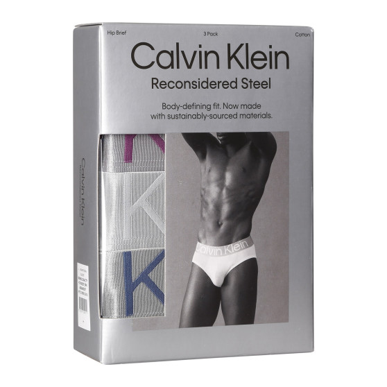 3PACK pánske slipy Calvin Klein viacfarebné (NB3129A-C7Y)