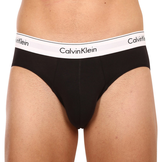 3PACK pánske slipy Calvin Klein čierne (NB2379A-001)