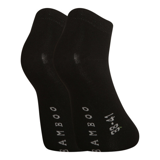 5PACK ponožky Gino bambusové čierne (82005)